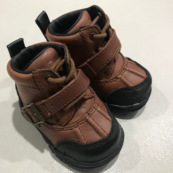 Polo Ralph Lauren Infant Booties Size 0 - Picture 2 of 8